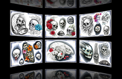 Variety of Skulls Set