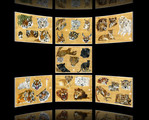 Big Cat Portraits Set
