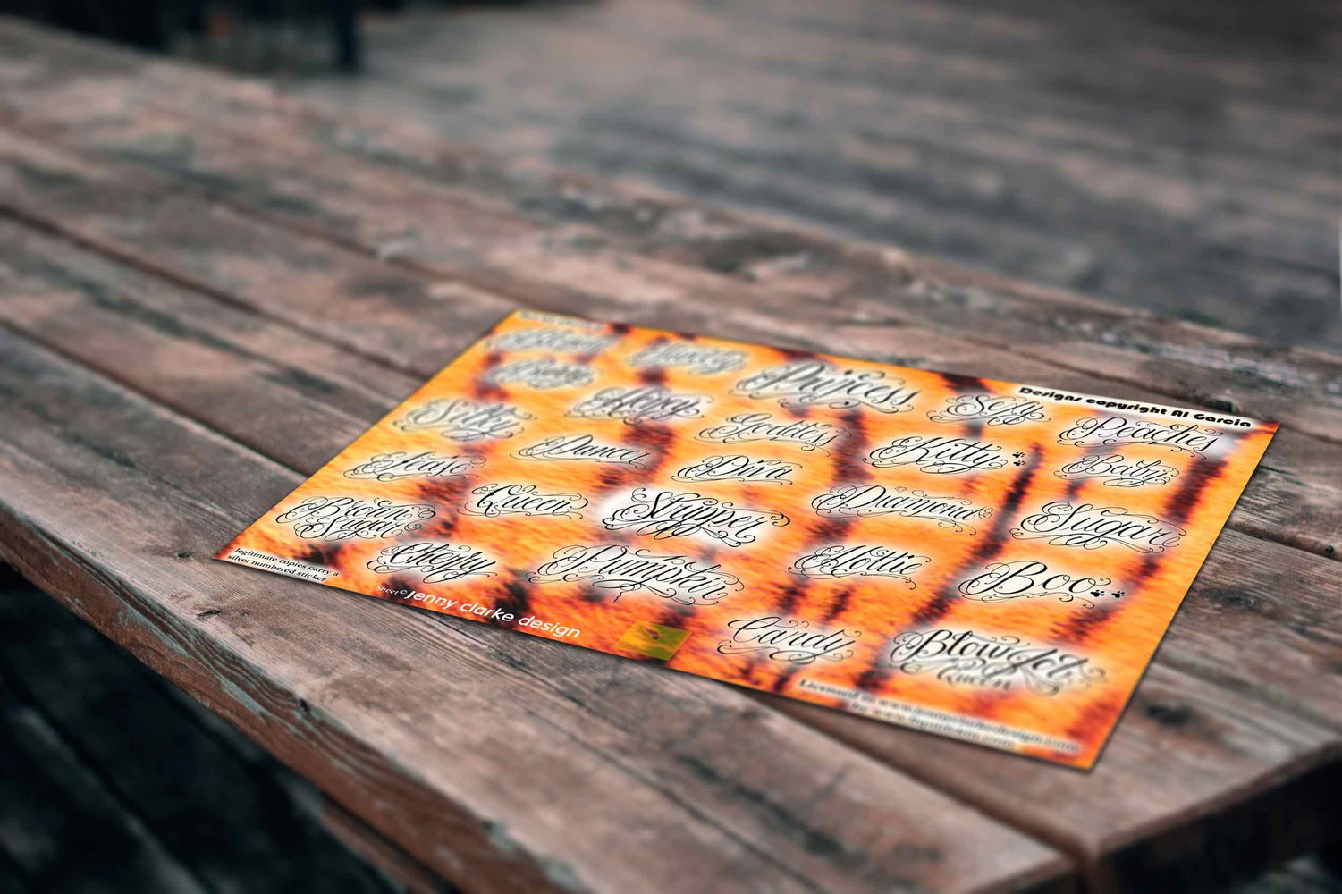 Tattoo designs by Al Garcia Jenny Clarke Design