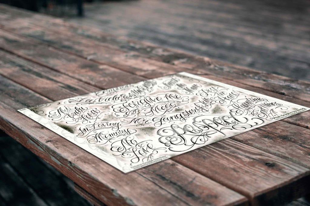 Boog Lettering Tattoo Designs by Boog | Jenny Clarke Design