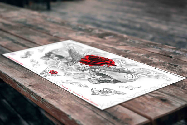 Roses, Pistols & Skulls Set
