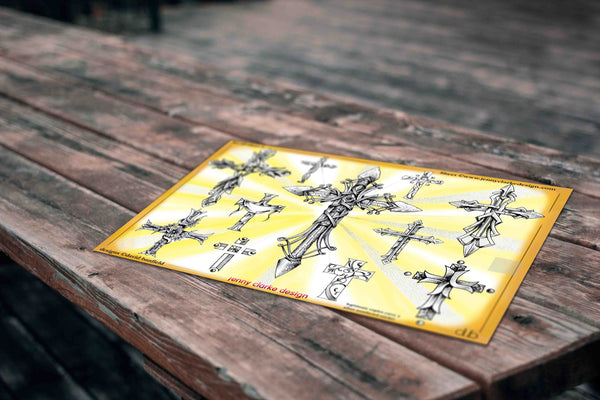 Crosses in Black & Grey