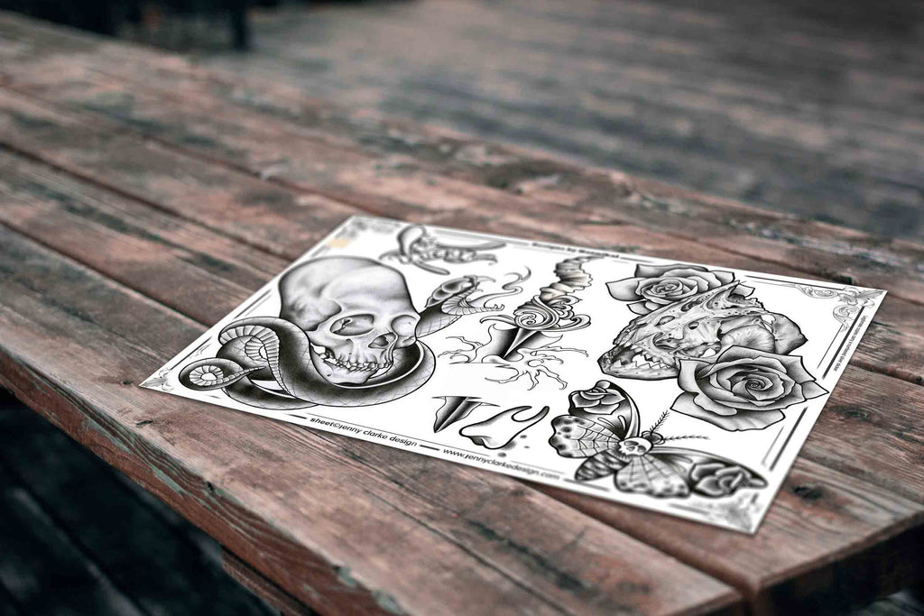 Skulls & Macabre Tattoo Designs by Hannibal | Jenny Clarke Design