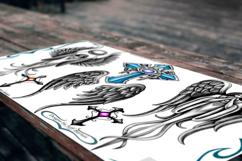 Angel Wings & Crosses Set