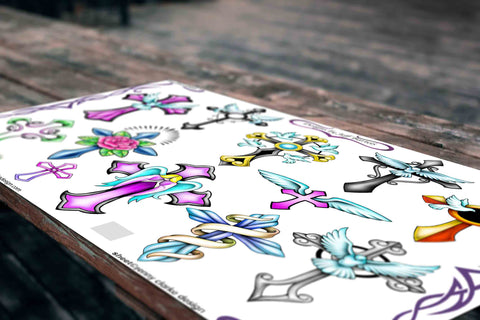 Crosses With Colour Set