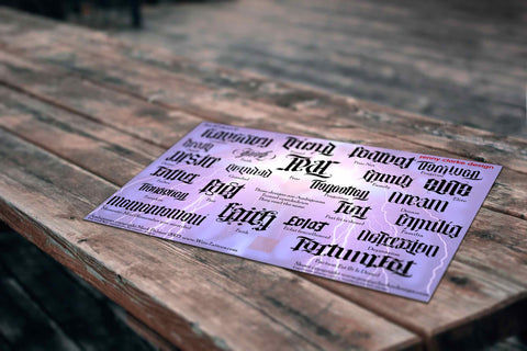 Ambigrams on Purple - Phrases